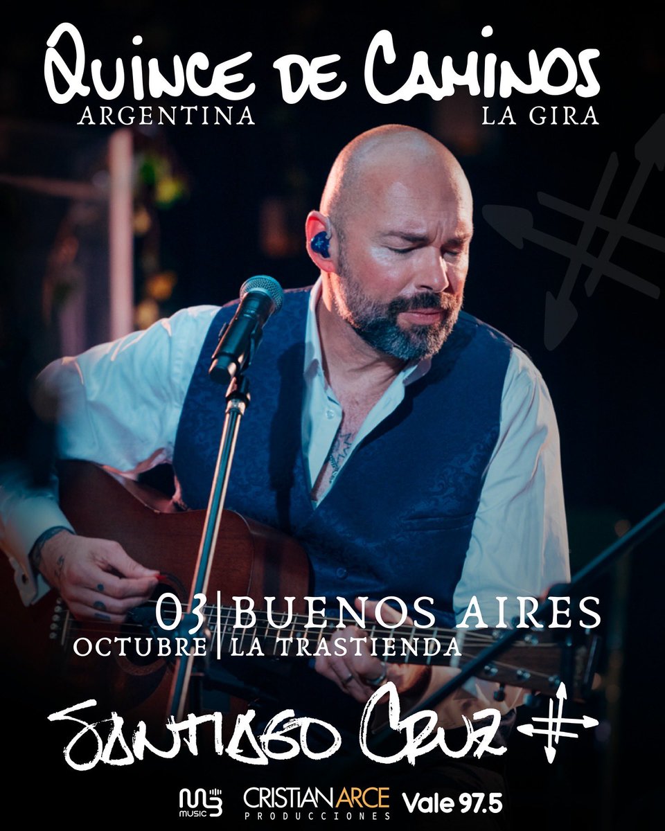 🔥 <a href="/SantiCruz/">Santiago Cruz</a> anuncia nuevas fechas para su #QuinceDeCaminosLaGira🔥 

Con 5 fechas confirmadas en Colombia, el artista se presentará en Cali, Barranquilla, Sincelejo, Bogotá, Medellín, y anuncia su regreso a Argentina con un show en Buenos Aires. 

#M3Music