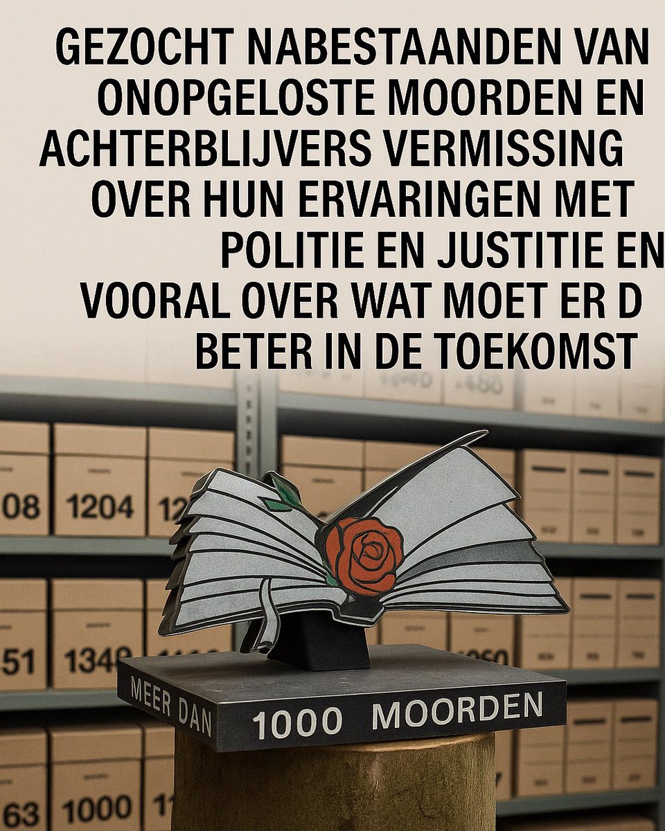 ONDERZOEK ERVARINGEN NABESTAANDEN EN ACHTERBLIJVERS MET POLITIE EN JUSTITIE

Voor mijn tweede onderzoek ben ik nog op zoek naar nabestaanden en achterblijvers die hierover met mij in gesprek zouden willen gaan. sara.kalf@politie.nl of 06-28469983.