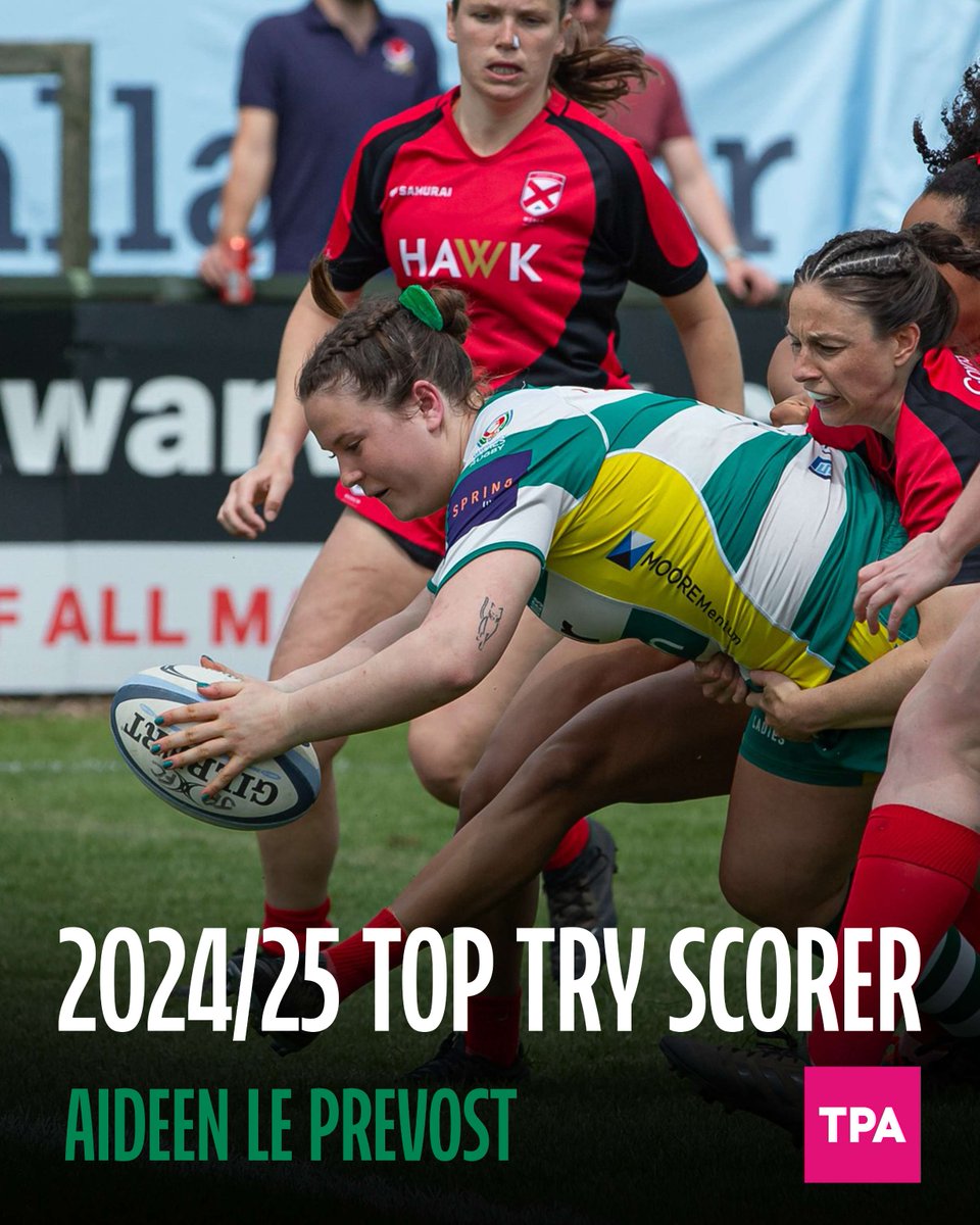 This seasons top try scorer goes to Aideen Le Prevost! 🤩

💪 | Aideen scored a total of 28 tries across the season, which is a fantastic acheivement.

🇬🇬 | Aideen is sponsored by TPA. 

📸 | Guernsey Sport Photography 

Well done Aideen 👏