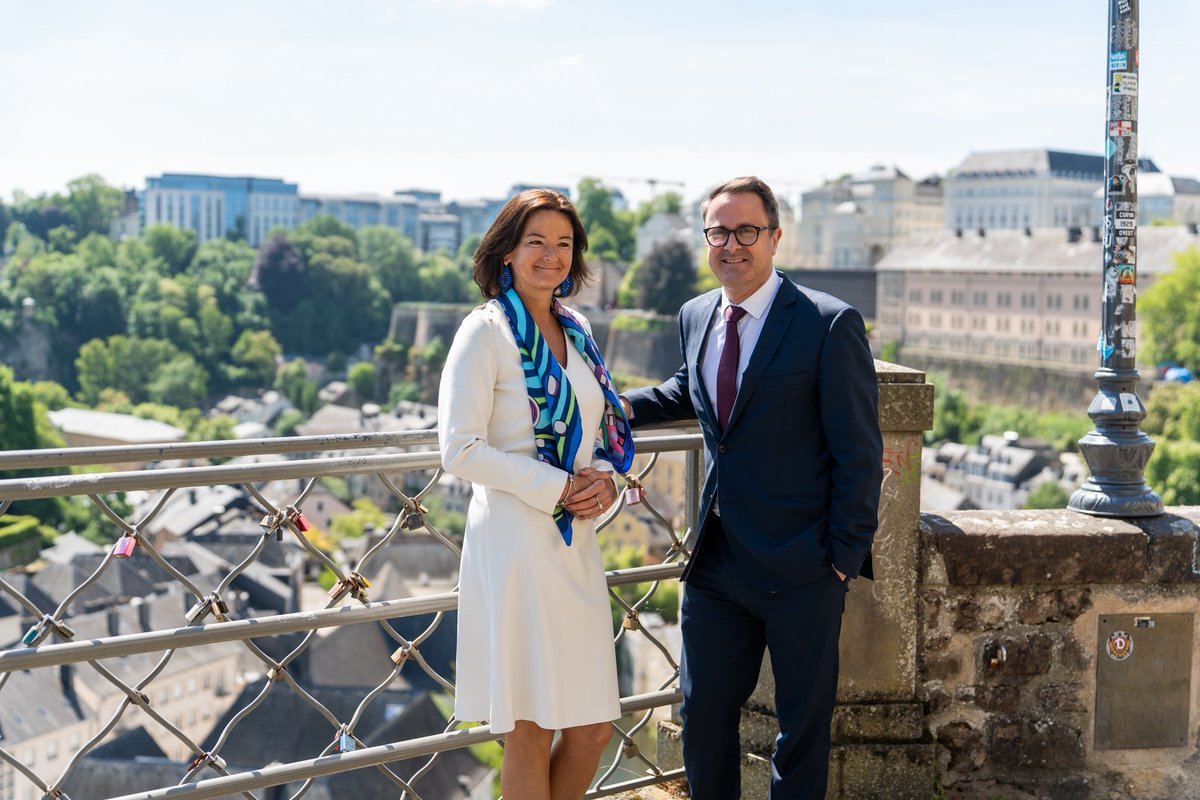 Xavier Bettel (@xavier_bettel) on Twitter photo Happy to welcome <a href="/tfajon/">Tanja Fajon</a> to Luxembourg! 🇸🇮🤝🇱🇺 share strong ties rooted in common values and mutual respect!
We had fruitful talks on bilateral ties, European matters and the current international situation🌍 Happy to welcome <a href="/tfajon/">Tanja Fajon</a> to Luxembourg! 🇸🇮🤝🇱🇺 share strong ties rooted in common values and mutual respect!
We had fruitful talks on bilateral ties, European matters and the current international situation🌍