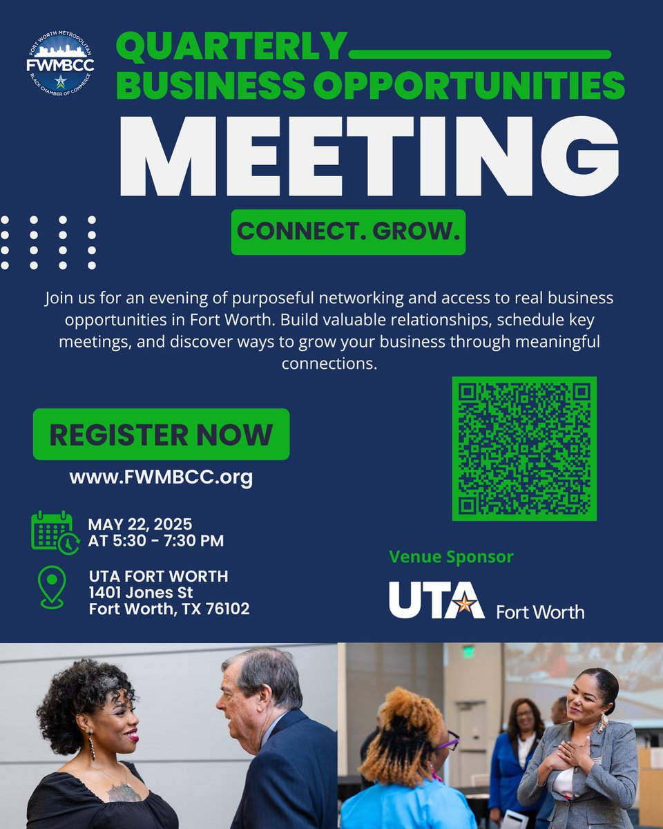 Join us for our quarterly Business Opportunities Meeting! 
Register here: business.fwmbcc.org/events/details…