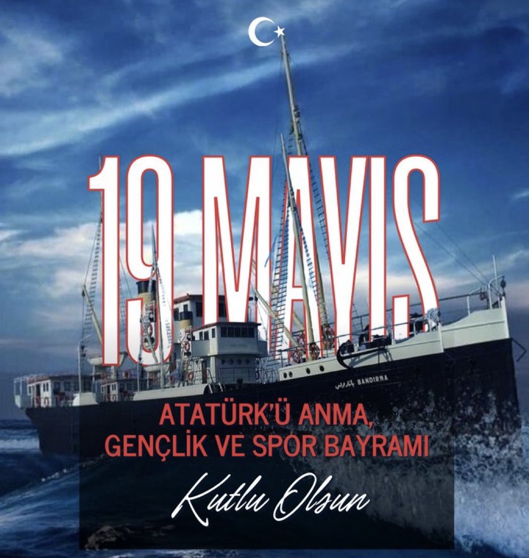 19 Mayıs Gençlik ve Spor Bayramımız kutlu olsun. Başta Gazi Mustafa Kemal Atatürk olmak üzere tüm şehitlerimizi rahmetle anıyorum. Samsun’dan yaktığı meşale ilelebet sönmeyecek🇹🇷