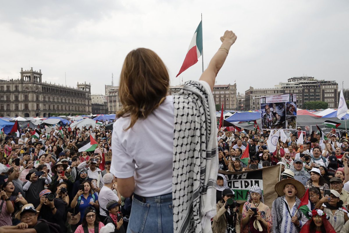 Gracias, México. Son los pueblos quienes traerán justicia y pondrán fin a los regímenes opresivos. Gracias por no callar y por darnos fuerza para seguir...hasta libertad. #altoalgenocidio