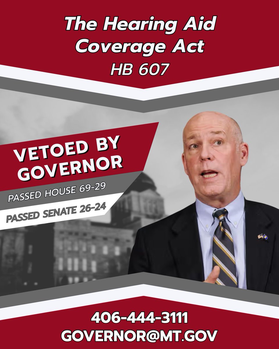 MTHouseDems's tweet photo. Gianforte wants to hide from the law, leave our first responders hanging out to dry, and make life harder and more expensive for working Montanans. Call or email him to hold him accountable for his harmful vetoes! https://t.co/YzCxDchEwF
