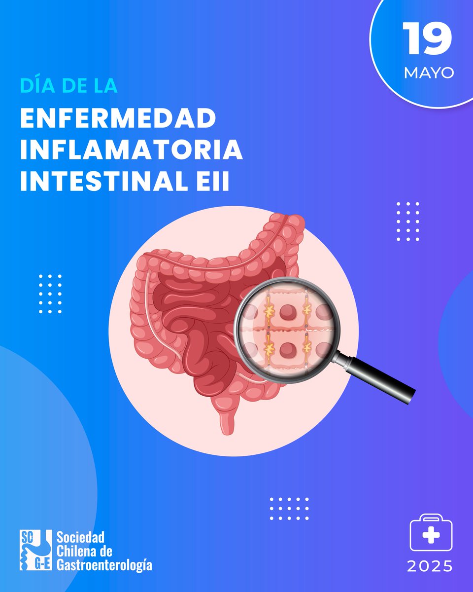 💜🦠 Hoy es el Día Mundial de la Enfermedad Inflamatoria Intestinal (EII), una fecha para visibilizar y apoyar a quienes viven con colitis ulcerosa o enfermedad de Crohn.

💬 Hablemos de EII, eliminemos estigmas y promovamos el diagnóstico temprano y el acceso a tratamientos.