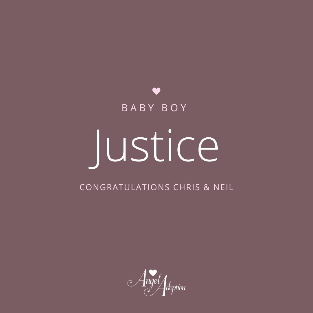 Congratulations to Chris &amp; Neil on their baby boy Justice!