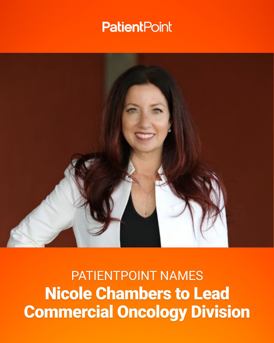 Excited to welcome Nicole Chambers as the lead of our Commercial Oncology vertical!

With 25+ years in oncology practice management, Nicole brings unmatched expertise in elevating care and streamlining operations. Read more: bit.ly/4lZuW1I

#PatientPoint #PointOfChange