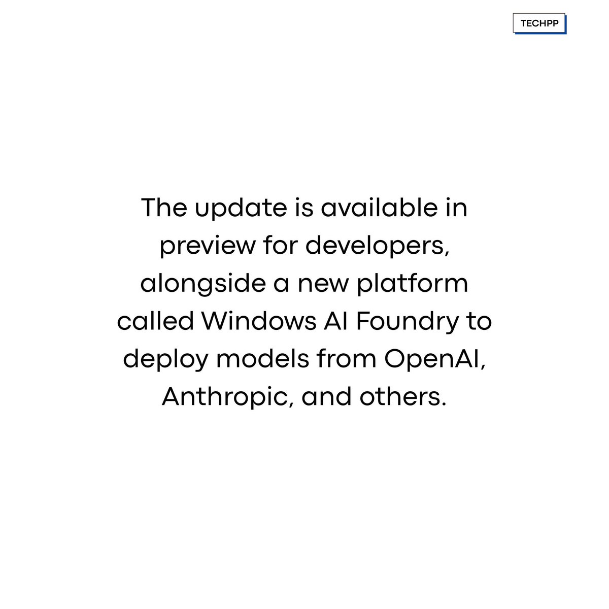 techpp's tweet image. Microsoft is adding native support for AI agents in Windows 

#MicrosoftBuild #WindowsAI #MCP #AIagents #Windows11