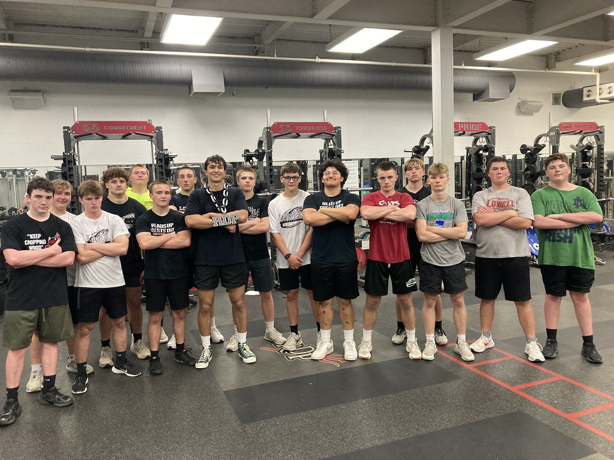 Lowell_Football's tweet photo. Matt Gangwisch earned the RDP award for his effort and commitment.  Lowell football had a great week of growth finishing their Spring Limited Contact practices.  RDP working to get better! https://t.co/Uw4LQxMoFK