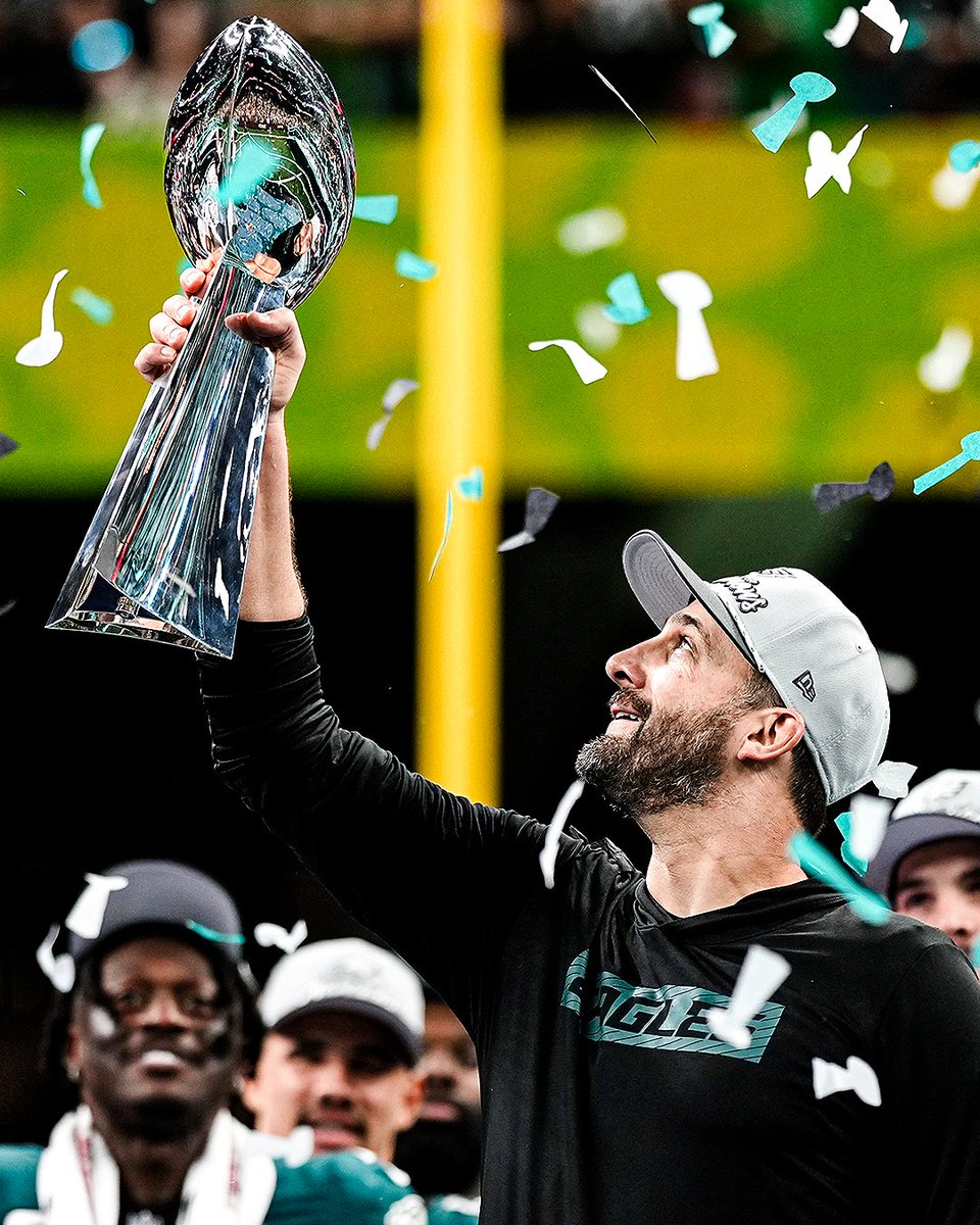 NFL on Prime Video (@nflonprime) on Twitter photo Nick Sirianni in four seasons as <a href="/Eagles/">Philadelphia Eagles</a> Head Coach:
🦅 Super Bowl champion
🦅 Two Super Bowl appearances
🦅 Made the Playoffs every year
🦅 48-20 regular season record
🦅 Highest regular season winning % among active head coaches (.706) Nick Sirianni in four seasons as <a href="/Eagles/">Philadelphia Eagles</a> Head Coach:
🦅 Super Bowl champion
🦅 Two Super Bowl appearances
🦅 Made the Playoffs every year
🦅 48-20 regular season record
🦅 Highest regular season winning % among active head coaches (.706)