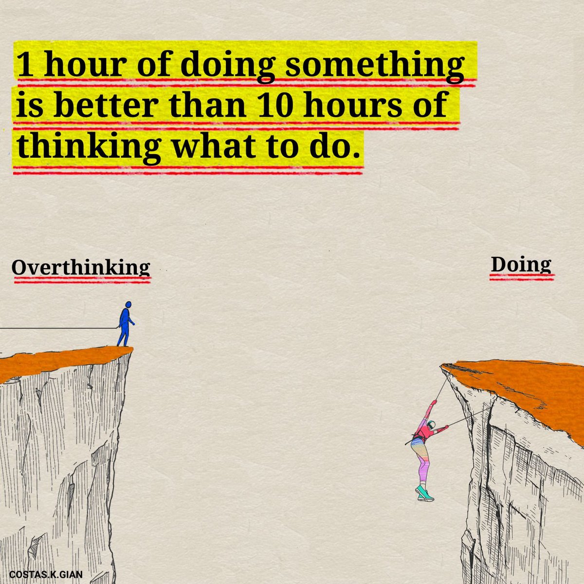 Overthinking is plague.