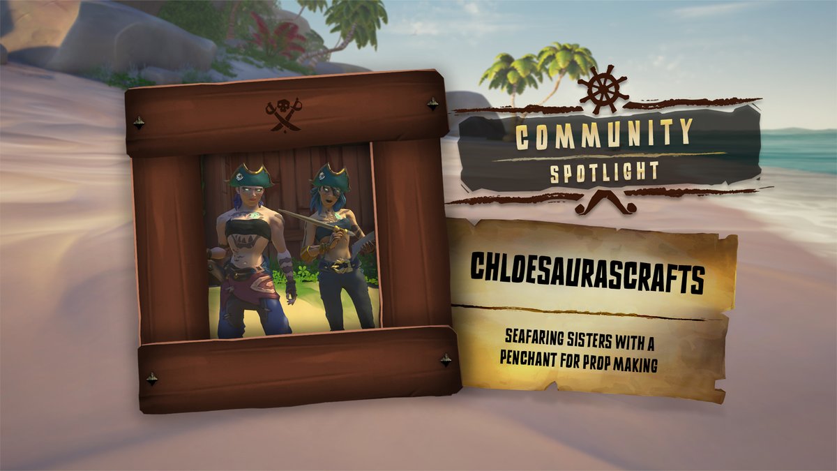 Sea of Thieves (@seaofthieves) on Twitter photo When we asked if anyone could help us prop up the Community Spotlight we meant structural support, but instead we've summoned <a href="/ChloeSauras/">ChloeSaurasCrafts ➡️ SotFest Vendor</a>! We'll sort the light out later. For now, enjoy learning about these dino-loving trinket makers: seaofthieves.com/news/community… When we asked if anyone could help us prop up the Community Spotlight we meant structural support, but instead we've summoned <a href="/ChloeSauras/">ChloeSaurasCrafts ➡️ SotFest Vendor</a>! We'll sort the light out later. For now, enjoy learning about these dino-loving trinket makers: seaofthieves.com/news/community…