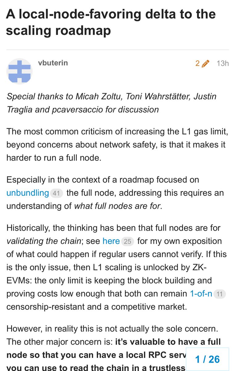 Shiba Arab army™ (@labib_co) on Twitter photo In response to <a href="/VitalikButerin/">vitalik.eth</a> proposal on adjusting gas pricing to lower calldata costs in #Ethereum:
The core issue remains: Gas fees scale with ETH price, making on chain activity expensive during bull markets.
#RealSolution?
Decouple the fee token from the gas unit.
We In response to <a href="/VitalikButerin/">vitalik.eth</a> proposal on adjusting gas pricing to lower calldata costs in #Ethereum:
The core issue remains: Gas fees scale with ETH price, making on chain activity expensive during bull markets.
#RealSolution?
Decouple the fee token from the gas unit.
We