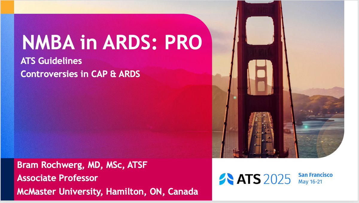 Bram Rochwerg (@bram_rochwerg) on Twitter photo If you're at <a href="/atscommunity/">American Thoracic Society (ATS)</a> in San Fran, come check out controversies in ARDS & CAP guidelines tomorrow (Tuesday) at 2:15pm in Room 215/216. Lots of exciting and controversial topics. <a href="/ATSCritCare/">ATS Crit Care</a> <a href="/aclong111/">Ann L. Jennerich, MD MS ATSF</a> If you're at <a href="/atscommunity/">American Thoracic Society (ATS)</a> in San Fran, come check out controversies in ARDS & CAP guidelines tomorrow (Tuesday) at 2:15pm in Room 215/216. Lots of exciting and controversial topics. <a href="/ATSCritCare/">ATS Crit Care</a> <a href="/aclong111/">Ann L. Jennerich, MD MS ATSF</a>