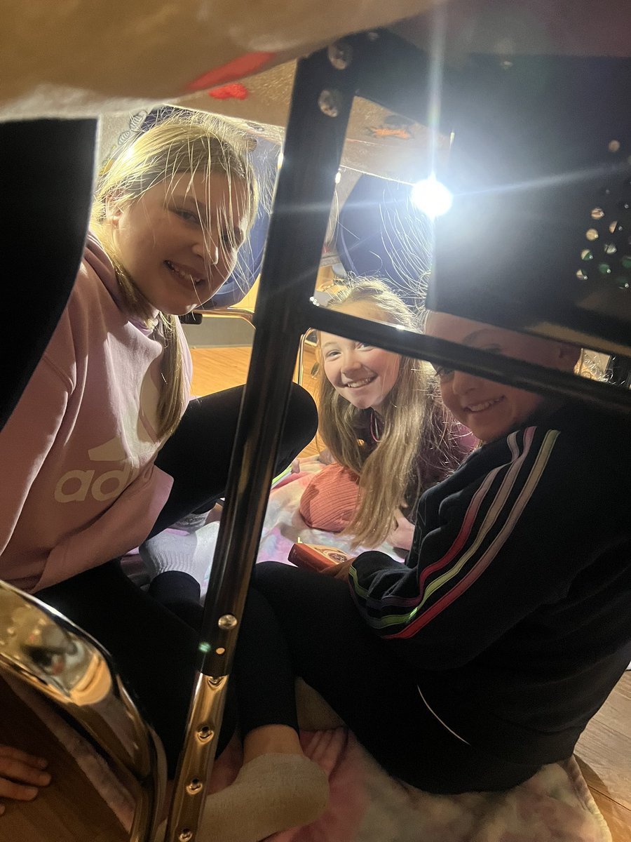 Camping spirit day making tents to read in! <a href="/BCSDHuntington/">Huntington Elementary</a>