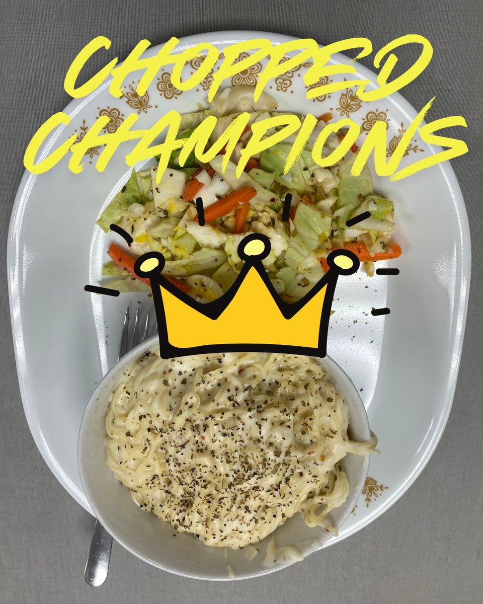5th Hour Chopped Challenge!! Students had to use:

-Cabbage
-Noodles
-Carrots
-Eggs
-Cheese