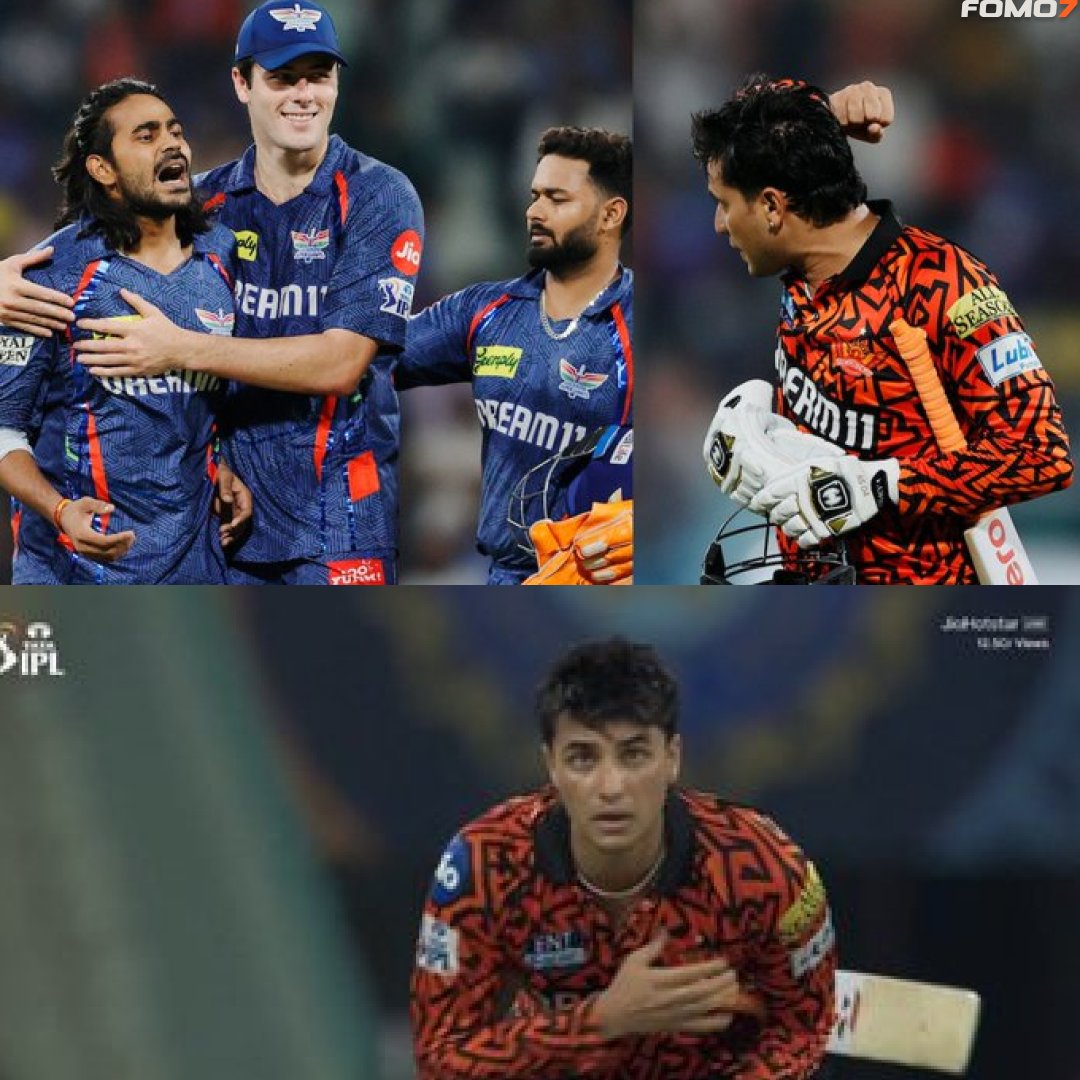 FOMO7official's tweet photo. Abhishek Sharma warns Digvesh Rathi, "I'll grab your hair and hit you.'
#LSGvsSRH #IPL2025 #AbhishekSharma #DigveshRathi #CricketRivalry #T20Cricket #CricketDrama #IPLUpdates #IndianCricket #MatchIntensity https://t.co/eNZrnzbn29