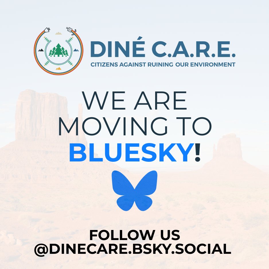 Diné C.A.R.E. is excited to announce that we are now on #Bluesky! Give us a follow and you can find our latest news and updates. Starting June 1, 2025, we will no longer be active here. Follow us: bsky.app/profile/dineca…