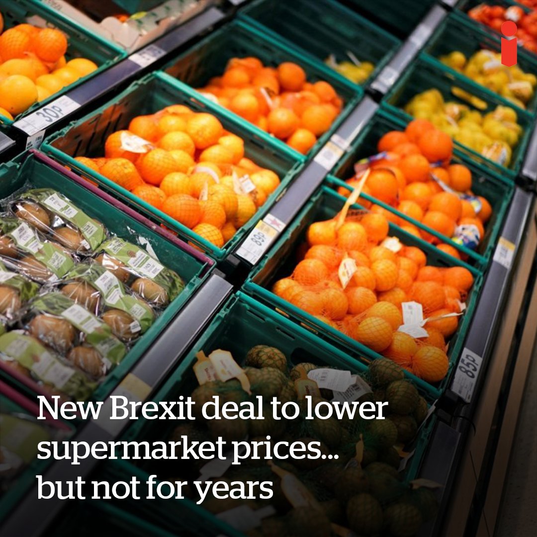 Sir Keir Starmer’s “historic” Brexit deal with the EU will lead to lower food prices, ministers have insisted, despite warnings from Brussels that the effects could take “years” for consumers to see the difference

trib.al/vmsfeKL