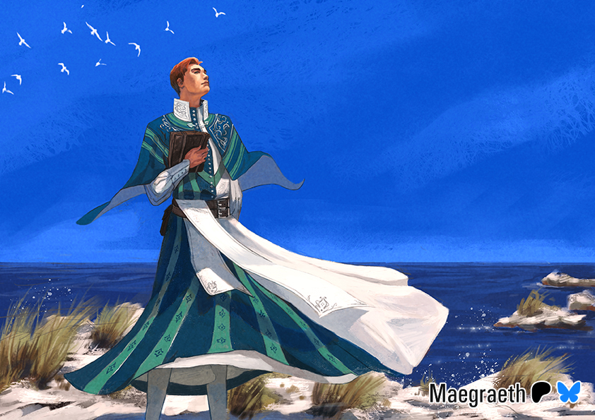 A colour study for MerMay ft. Priest Terence. #FFXVI #FF16 #AU #Art #Illustration