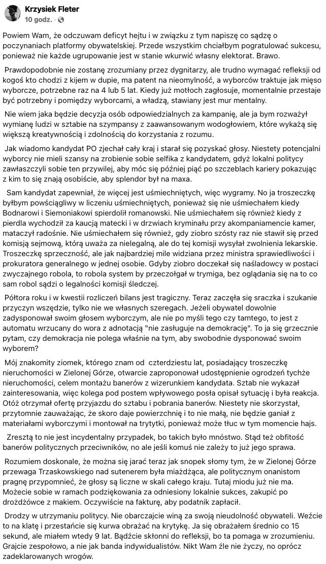 Interesujace przemyslenia.