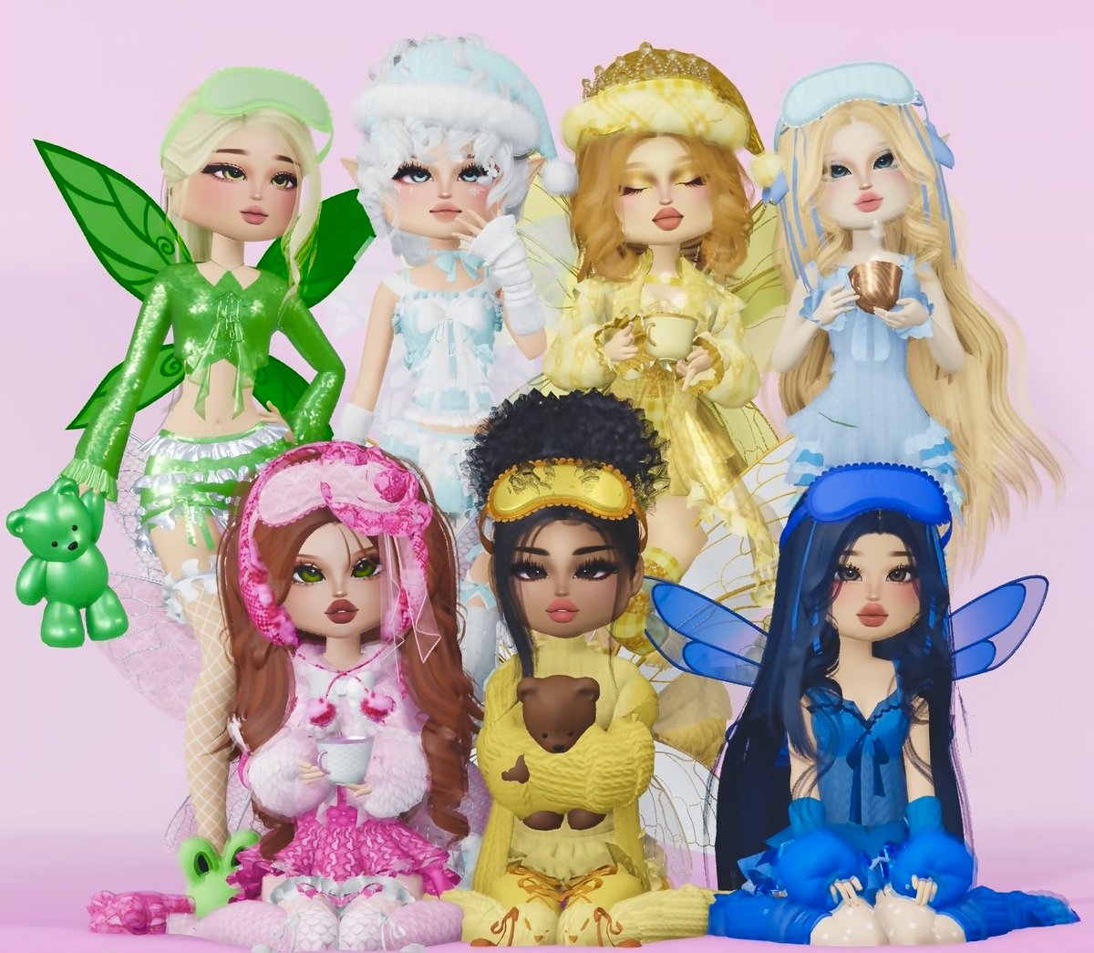 ily_discord's tweet photo. the theme is... PIXIE HOLLOW SLUMBER PARTY ! 🧚🏻✨ thank you so much to our lovely Barbie for hosting and choosing the theme ! 💞 https://t.co/kRl0q0DOGu