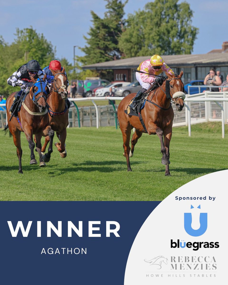 🏆WINNER🏆 
Agathon wins <a href="/carlisleraces/">Carlisle Racecourse</a>. 
A brilliant ride by David Allan. 
Congratulations to owners <a href="/URSAMAJORRACING/">Ursa Major Racing Ltd</a> 
Another winner fed on @bluegrasshorsefeed #poweredbybluegrass #winner #racehorse #fedonbluegrass #horseracing #racehorsetrainer #rebeccamenzies  #teammenzies