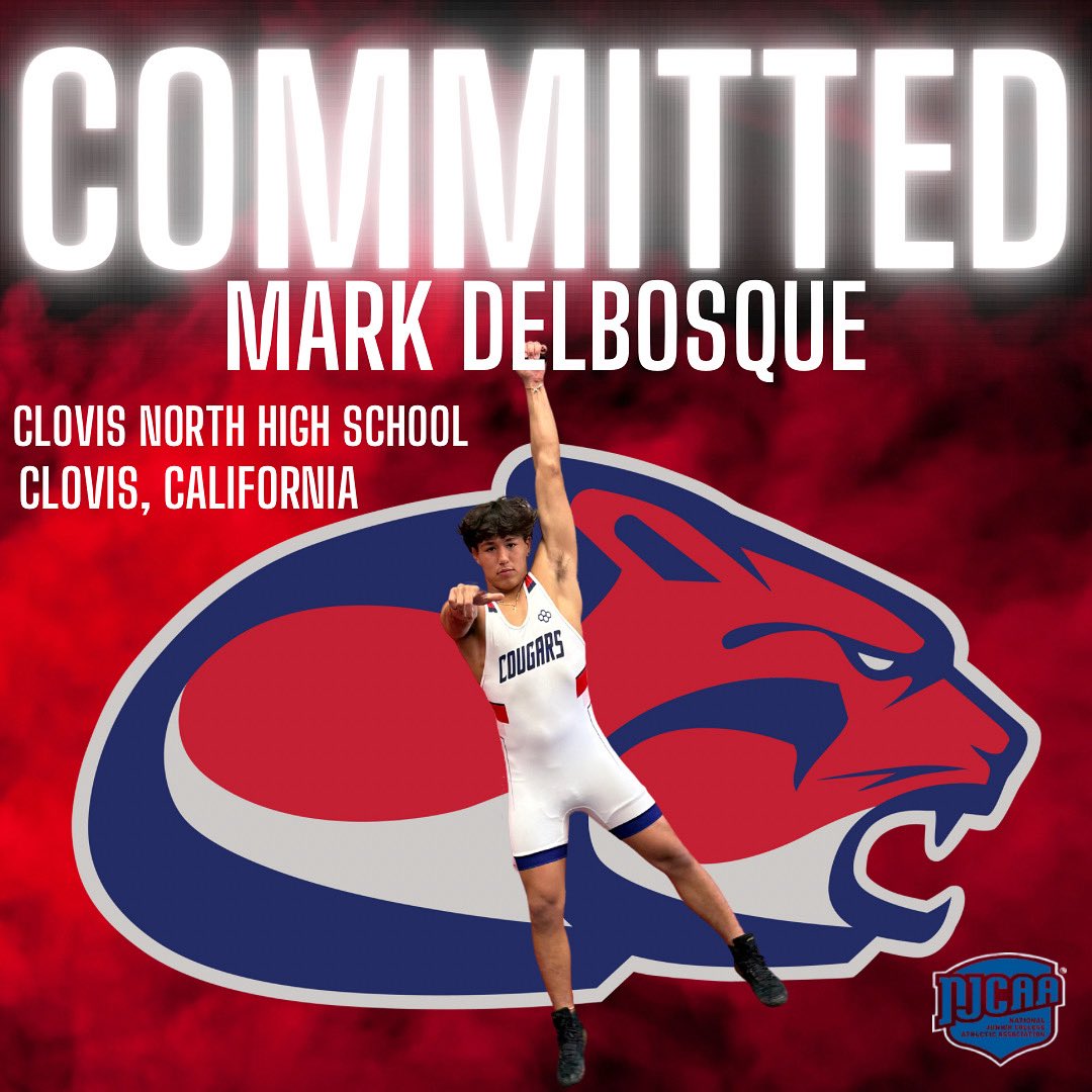 🚨 Big Commitment Alert🚨
Mark wrestled at Clovis North High School in Clovis, California. Mark placed at the prestigious Doc B tournament and he was a California state medalist. Let’s give a warm welcome to Mark DelBosque as he joins the Clackamas Family. 
#COE #ClackU