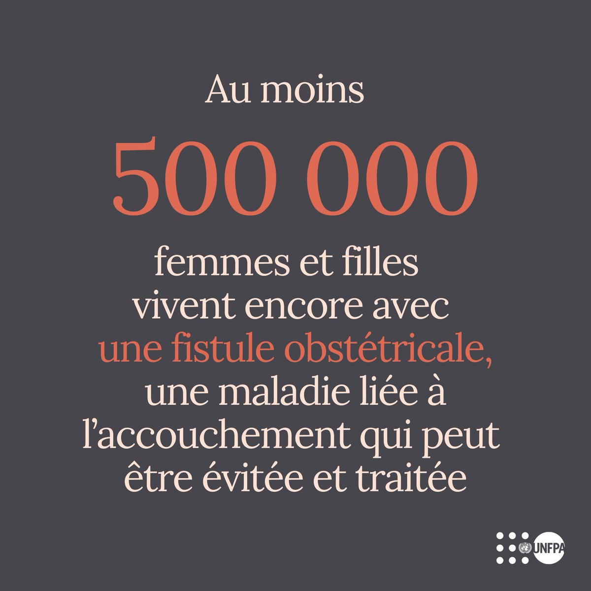 Vivre avec une fistule obstétricale, c’est vivre dans la douleur, l’exclusion, le silence.
Et pourtant… la prise en charge est possible. La guérison existe.
Offrons à chaque femme une vie digne, libre et épanouie.
✊🏾 #StopFistule | #EndFistula | #SantéPourToutes