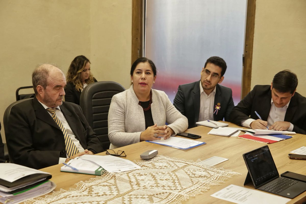 MDP_py's tweet photo. En el marco del proceso de institucionalización del #ITSDP, el Defensor General Javier Esquivel, junto a directivos del @MDP_py y representantes del ITSDP encabezada por la Directora María José Méndez, mantuvieron la primera reunión para el Proyecto de Trabajo Institucional. https://t.co/OROhDhySJC