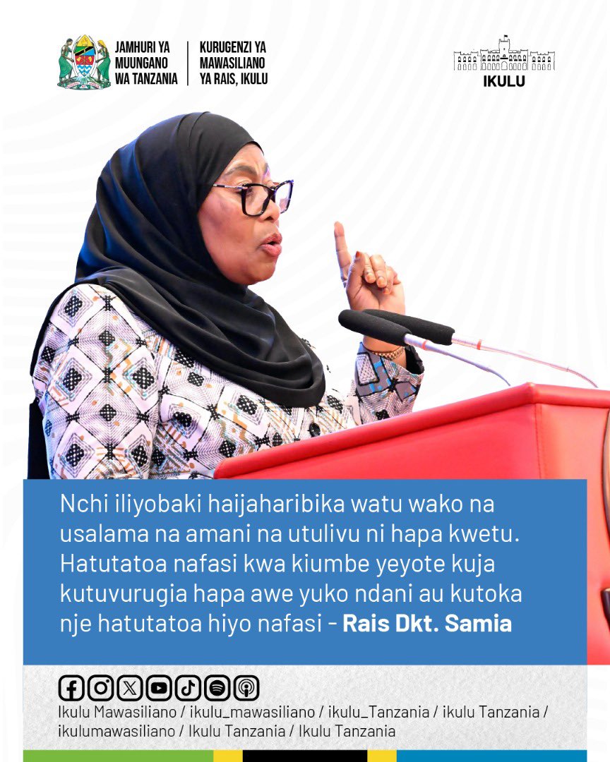 ikulu_Tanzania (@ikulumawasliano) on Twitter photo 