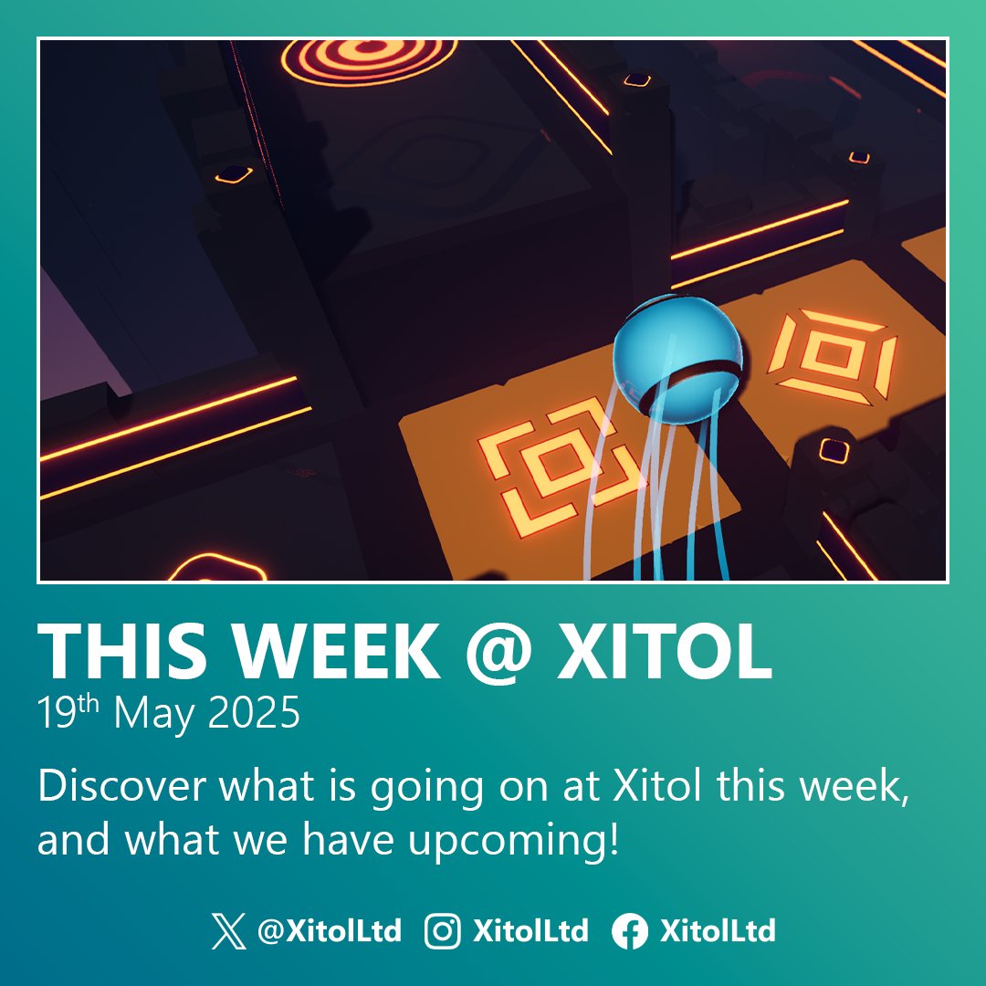 XitolLtd's tweet photo. After an extended absence from Social Media (sorry 😅) discover what is going on at Xitol this week, and what we have upcoming!

Check out This Week @ Xitol 19/05/2025: https://t.co/lEBFZGZ9pl https://t.co/DV3TmpbSlb