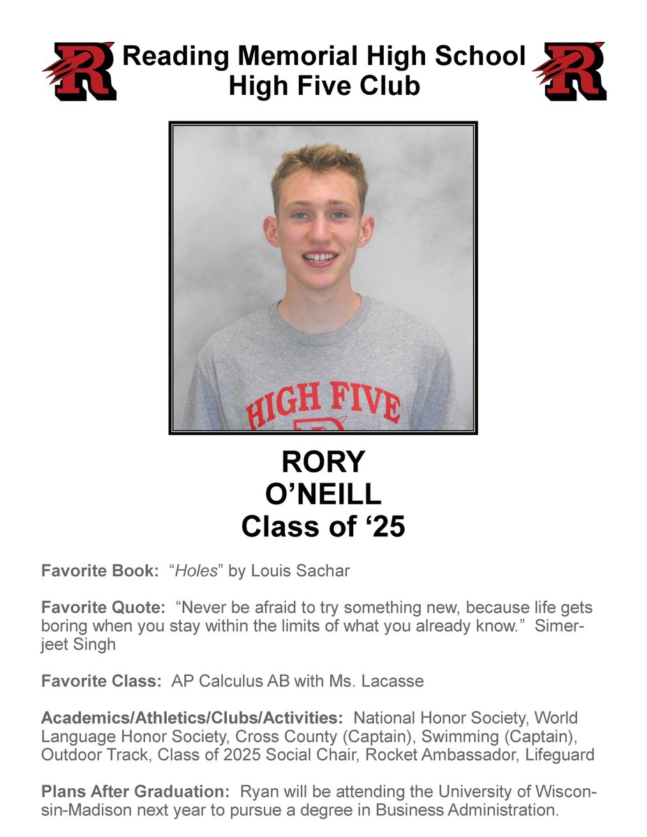 Reading Cooperative (@readingcoopbank) on Twitter photo Congratulations to Rory O'Neill on becoming the newest member of the <a href="/RocketsRMHS/">Reading, Ma Rockets</a> High Five Club! #Classof2025 #GoRockets <a href="/TheOrbitofRMHS/">The Orbit of RMHS</a> <a href="/ReadingSchools/">ReadingPublicSchools</a> <a href="/TownOfReadingMA/">Town of Reading, MA</a> Congratulations to Rory O'Neill on becoming the newest member of the <a href="/RocketsRMHS/">Reading, Ma Rockets</a> High Five Club! #Classof2025 #GoRockets <a href="/TheOrbitofRMHS/">The Orbit of RMHS</a> <a href="/ReadingSchools/">ReadingPublicSchools</a> <a href="/TownOfReadingMA/">Town of Reading, MA</a>