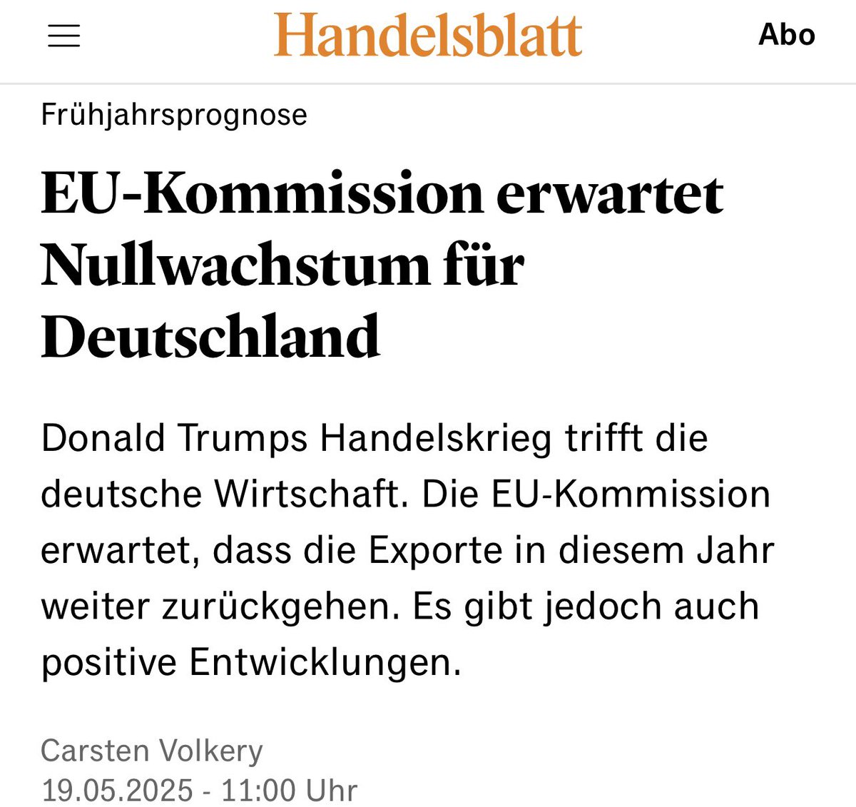 Während die EU-Kommission die Konjunkturprognose für Deutschland weiter nach unten korrigiert, will die #Bundesregierung die selbstschädigende Sanktionspolitik gegen #Russland weiter verschärfen. Kannste dir nicht ausdenken. 🤦🏻‍♀️ 
#Wirtschaftswachstum #Sanktionen