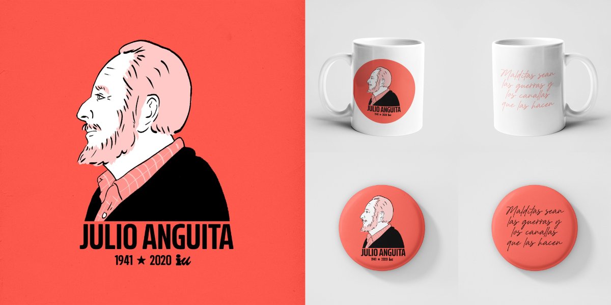 🔻 Con motivo del 5º aniversario del fallecimiento de Julio Anguita, rendimos homenaje al que fuera Coordinador General de <a href="/IzquierdaUnida/">Izquierda Unida🔻🇵🇸</a> y Secretario General del <a href="/elpce/">Partido Comunista de España</a> con esta nueva colección: izquierdaunida.org/categoria-prod…

👉 Ilustración obra de Guille Casanova