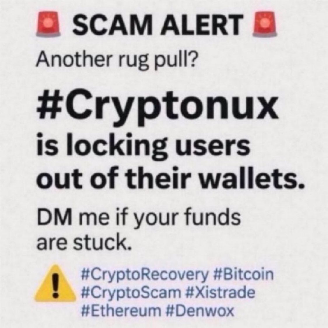 Cookiezieal's tweet photo. Lost crypto on https://t.co/3fId7uiAFj and can’t withdraw your funds? If this sounds like you, don’t hesitate to reach out for help.
#Btc01 #Scam #Crypto #ScamAlert #CryptoScam #BTC #USDT #Solana #XRP #Crpobase #CryptoRecovery #Geradex #Paypox #Bydbits #Motrade #Bindexbit #Byddex https://t.co/qUMgdMBVCe