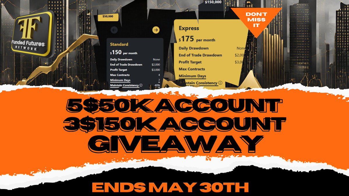 🚨Eval Account Giveaway 🚨
link below 👇 Don't Miss Out 👇
gleam.io/5xkOX/ffn-6k-d…