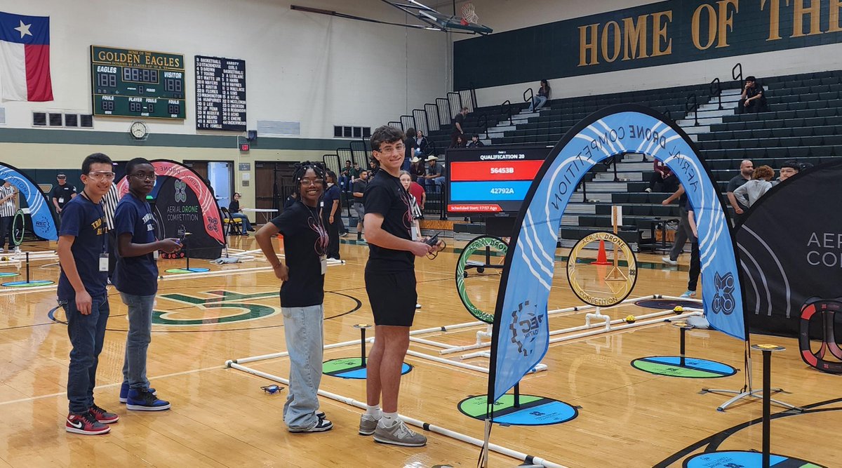 carlosrobotics's tweet image. 🎉 Huge congrats to @WoodrowWildcats for taking home the All-Around Champion Award at the South Central Aerial Drone Championship in Houston! 🏆
👏 Shoutout to Trini Garza Early College for an impressive showing—way to represent! #DroneChampionship @DallasisdSTEM @dallasschools