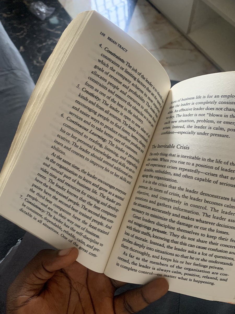 Ðąmöłâçřŷpþ (@damolacrypt) on Twitter photo My day 25 of #WASDreadingchallenge
SEVEN PRINCIPLES OF LEADERSHIP;
-clarity
-competence
-commitment
-constraints
-creativity
-continuous learning
-consistency
<a href="/weallsurvived/">we all survived death</a> #WASDreadingchallenge My day 25 of #WASDreadingchallenge
SEVEN PRINCIPLES OF LEADERSHIP;
-clarity
-competence
-commitment
-constraints
-creativity
-continuous learning
-consistency
<a href="/weallsurvived/">we all survived death</a> #WASDreadingchallenge