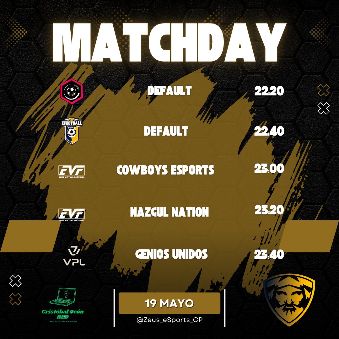 โก๏ธ Zeus eSports CPโก๏ธ (@zeus_esports_cp) on Twitter photo โก๏ธ๐ ๐ฎ๐๐ฐ๐ต๐ฑ๐ฎ๐ - ๐ญ๐ต ๐บ๐ฎ๐๐ผ โก๏ธ
๐ <a href="/CowboysEsportss/">Cowboys_e-Sports</a>
๐ @Official_EVF
๐ <a href="/NazgulNation/">NAZGUL NATION</a>
๐ @Official_EVF
๐ Genios Unidos
๐ <a href="/VPLSpain/">VPL Spain</a>
#GoZeus โก๏ธ๐ ๐ฎ๐๐ฐ๐ต๐ฑ๐ฎ๐ - ๐ญ๐ต ๐บ๐ฎ๐๐ผ โก๏ธ
๐ <a href="/CowboysEsportss/">Cowboys_e-Sports</a>
๐ @Official_EVF
๐ <a href="/NazgulNation/">NAZGUL NATION</a>
๐ @Official_EVF
๐ Genios Unidos
๐ <a href="/VPLSpain/">VPL Spain</a>
#GoZeus