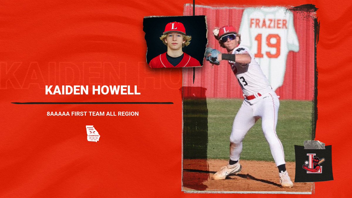 Congratulations to Region 8AAAAA First Team All Region INF Kaiden Howell.  Proud to be a Red Devil!