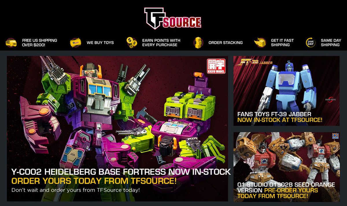 TFormers's tweet image. TFSource News - FT-39 Jabber, FH Double Evil A, 01Studio Orange Seed, Heidelberg Base Fortress!: TFSource News - FT-39 Jabber, FH Double Evil A, 01Studio Orange Seed, Heidelberg Base… tformers.com/55077 - Read More #Transformers #TFSource #Hasbro #TakaraTomy #Collectibles