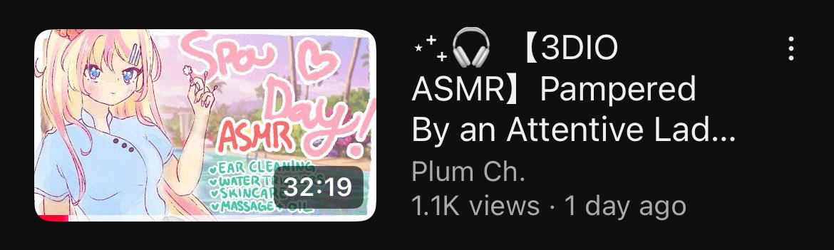 Plum 🌺🐾 ASMR & Art tweet media