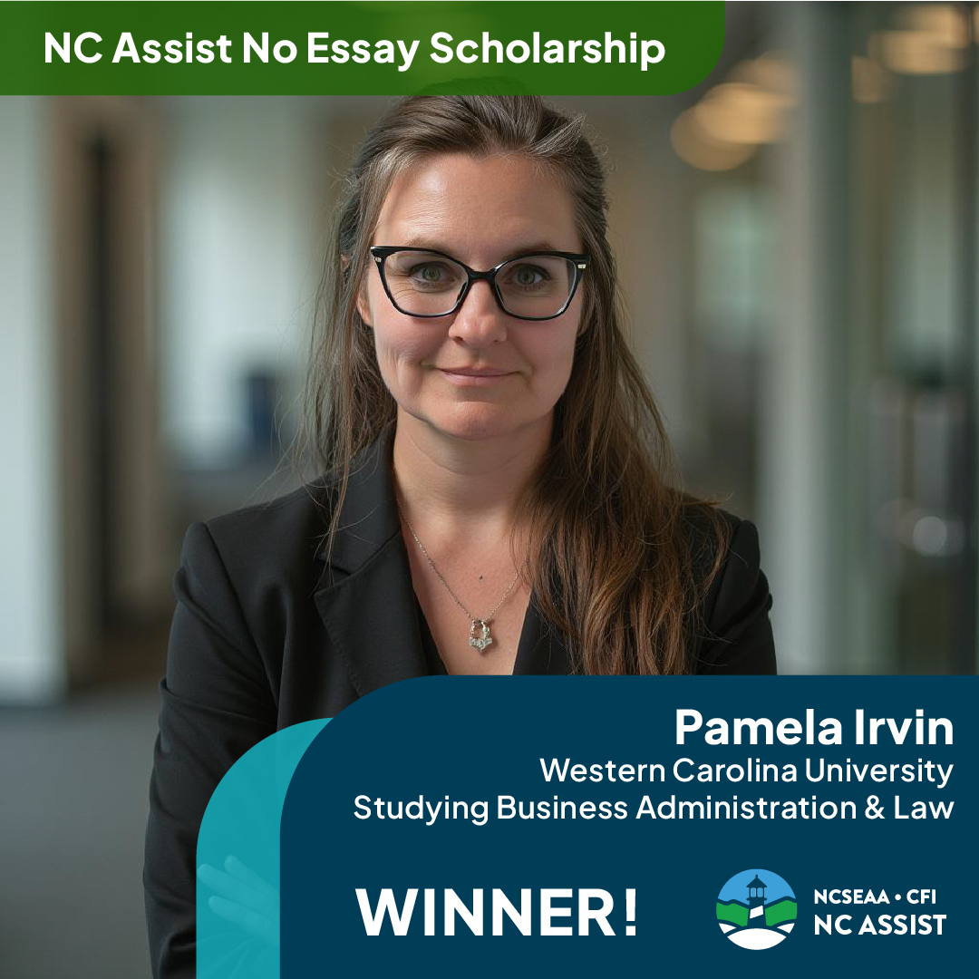 We're excited to announce Pamela Irvin as the April winner of the NC Assist No Essay Scholarship! Pamela will be studying Business Administration &amp; Law at <a href="/WCU/">Western Carolina University</a> this summer. Congrats, Pamela!

#NCAssist #PayforCollege #NoEssayScholarship #Scholarships