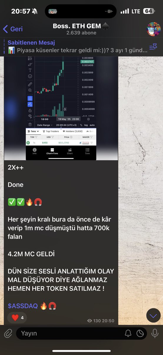 #Solana ağı

$ASSDAQ

2M MC GİRİŞ >>> 4.2M MC 

2X++ Done ✅✅🧲🧲

Bundan önce ise %50 verip 1m mc düştü oradan 600k oradan 4m mc geldi:)

Sırada ki için çalışmaya devam..

$KNET DELİ KAZANDIRAN İŞLEMLERDEN 1 TANE 10x’te hala tradeler hariç:))

$Lens 4.3M’da hala 2x üstünde