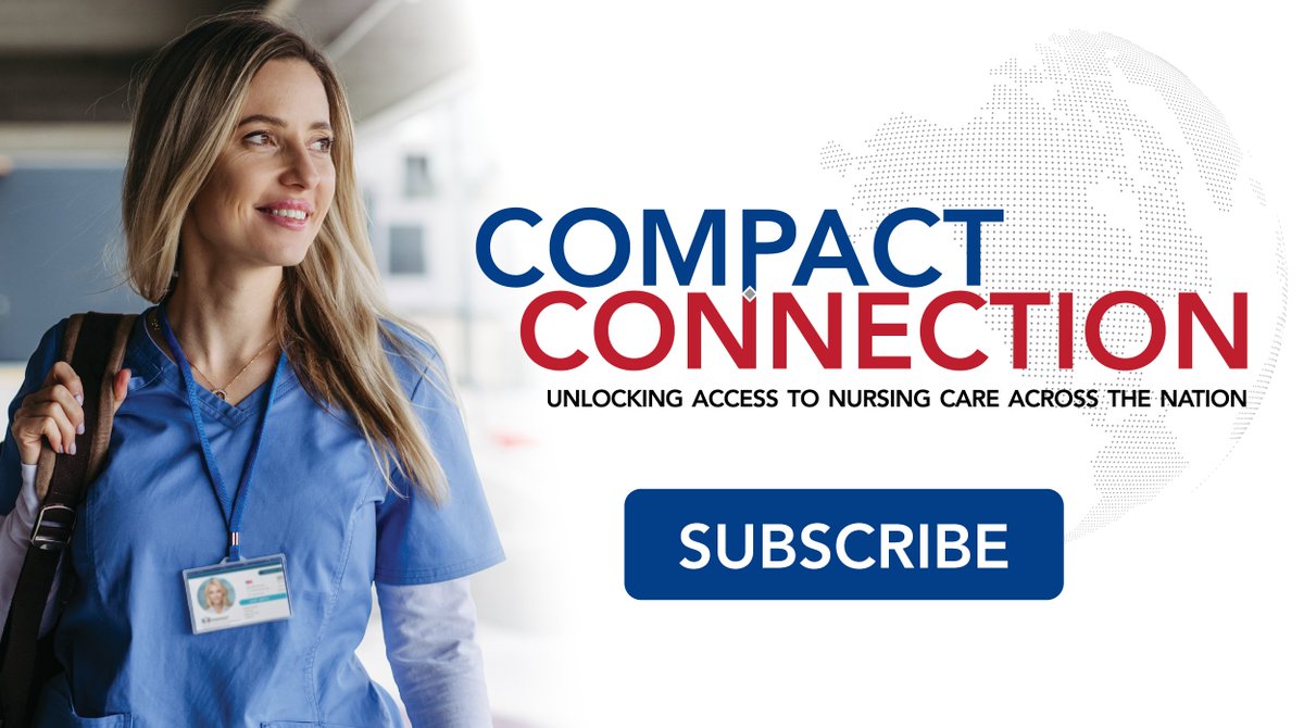 Compact Connection provides you with the latest legislative updates, a breakdown of recent events, trusted resources and ways to take action to support the Nurse Licensure Compact. Subscribe here: nursecompact.com/stay-informed.…
