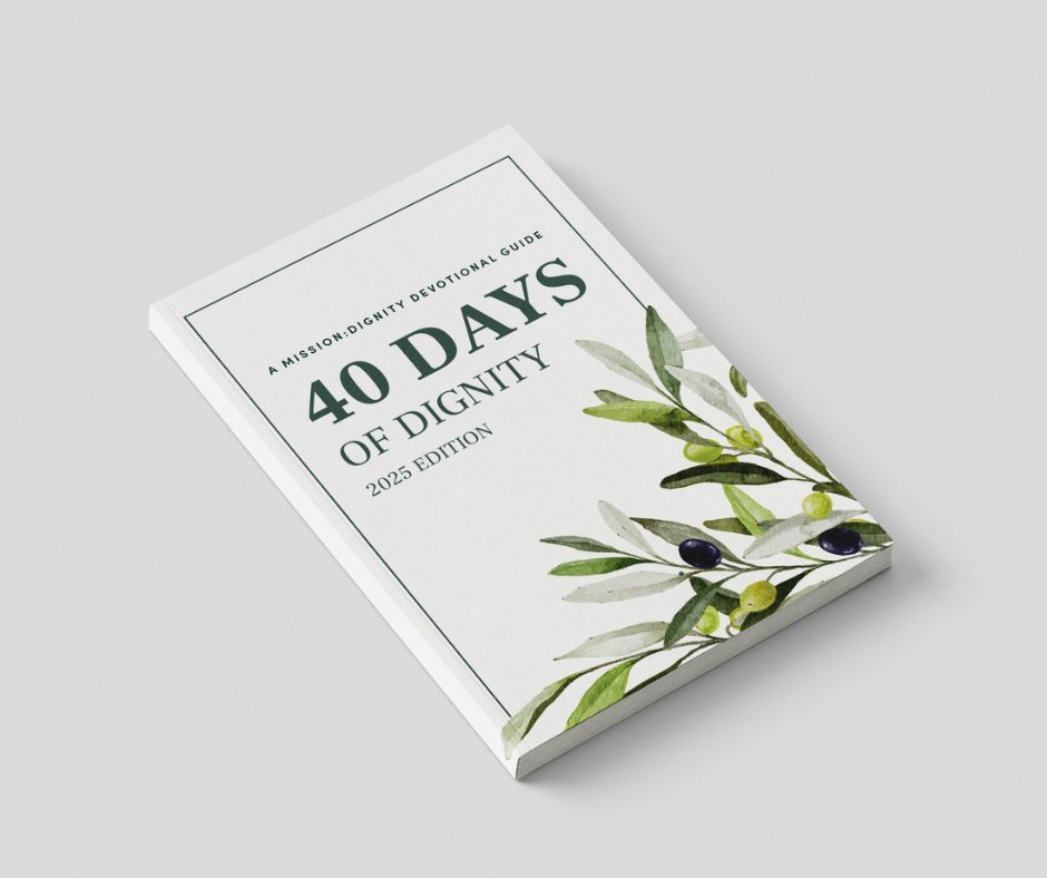 This year, #MissionDignity will release the third edition of “40 Days of Dignity”, a 40-day devotional book highlighting devotionals written by recipients. Stay tuned to hear more about when and where it will be available!

Learn more: MissionDignity.org