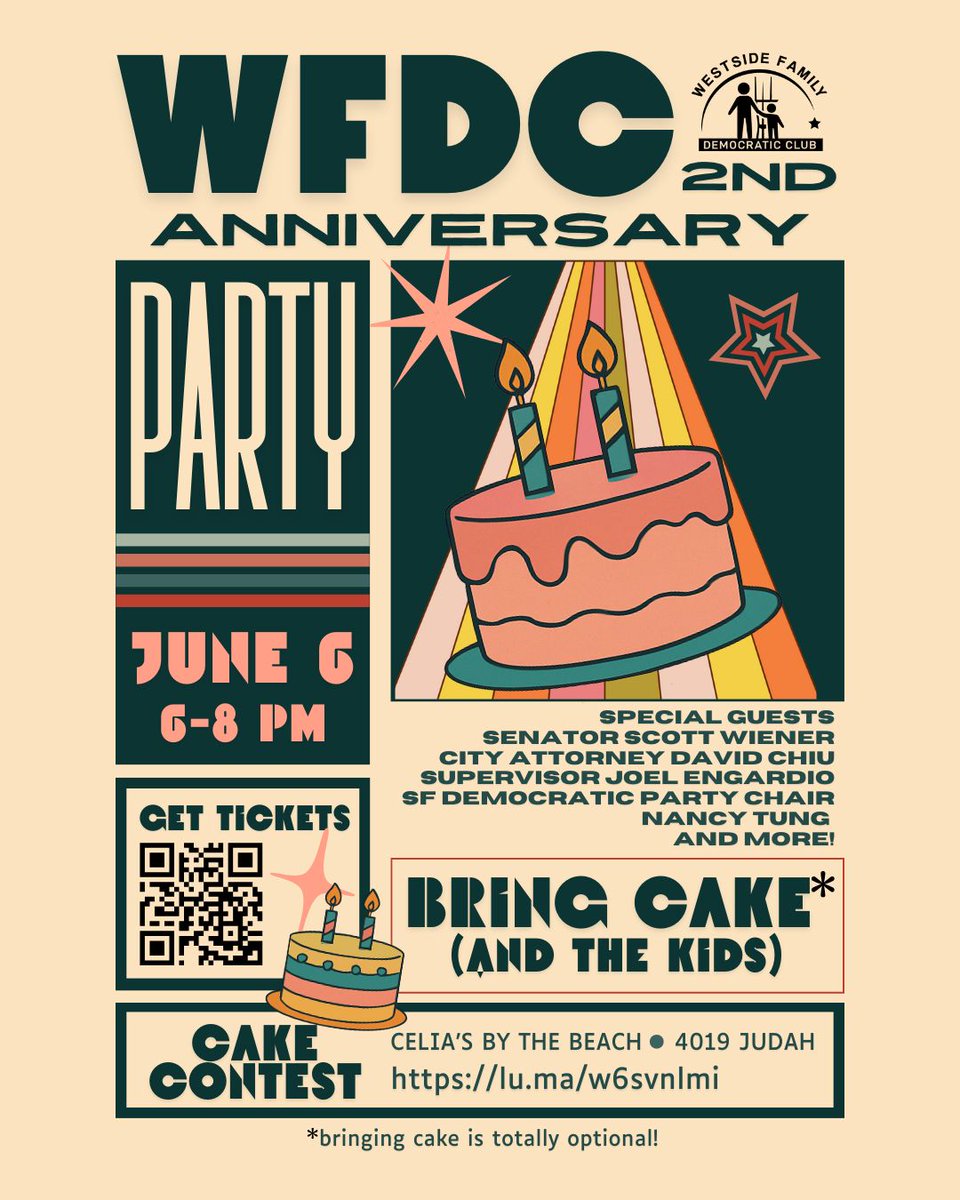 WFDC is turning 2!  Join the party. Bring the kids, bring some cake, we'll bring the tacos. lu.ma/w6svnlmi