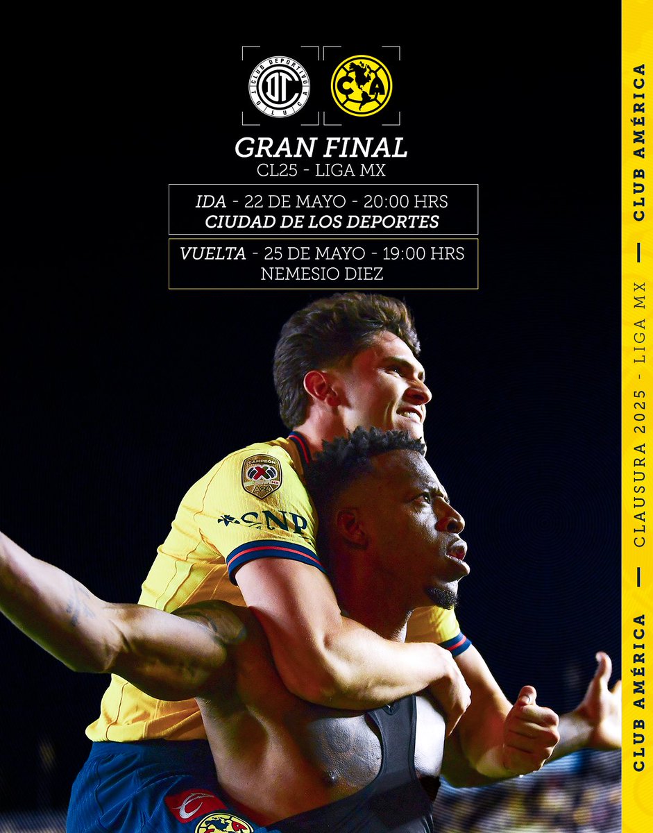 Que llegar a otra final no sea lo único que se repita. 🦅

¡VAMOS JUNTOS Y HAGAMOS HISTORIA! 💪