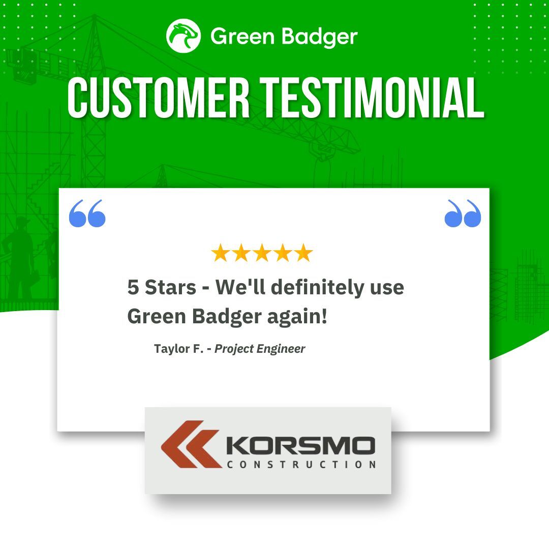 getgreenbadger's tweet image. A testimonial that is short and sweet - just like our approach to LEED project management. 

#GreenBadger #construciton #easyLEED #sustainability